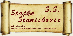 Stajka Stanišković vizit kartica